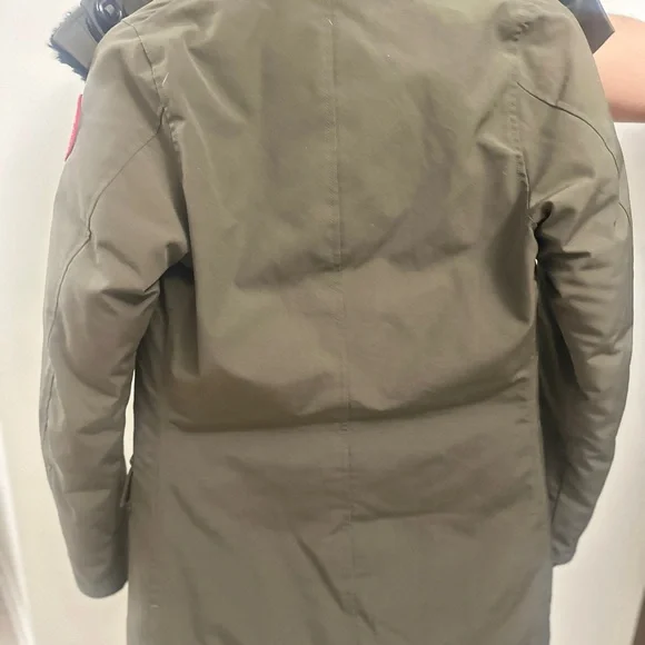 CANADA GOOSE BRONTE PARKA Down Jacket  Military Green Khaki Polyester - Picture 7 of 14